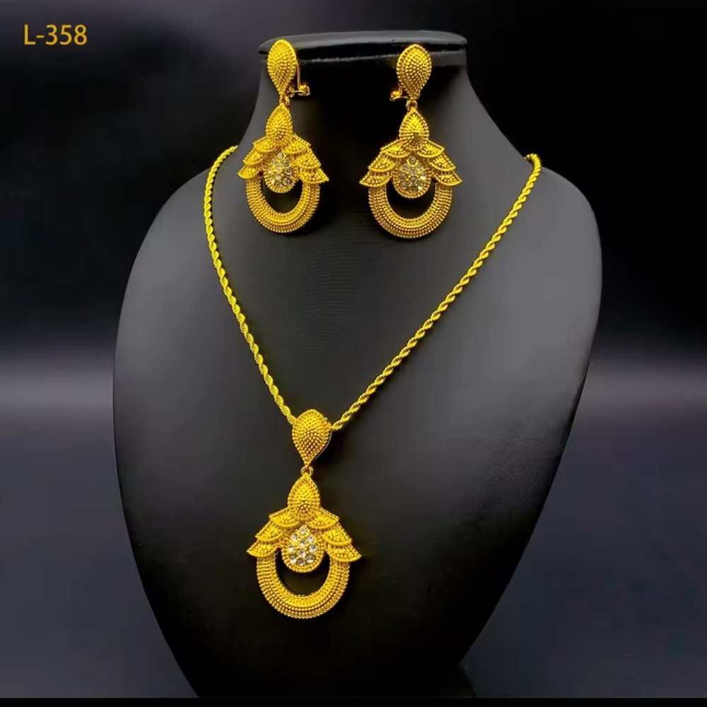 24K gold plated jewelry set